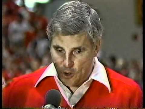 INDIANA BASKETBALL POSTGAME WITH BOB KNIGHT & STEVE ALFORD 1987