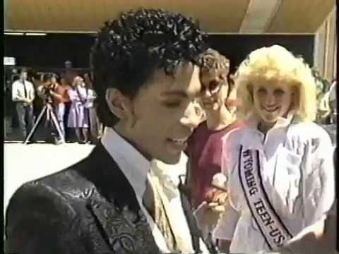 Prince Arrives to Sheridan Wyoming Under the Cherry Moon Premiere 1986