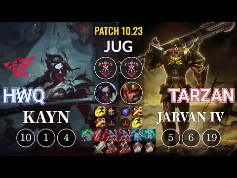 RWS HwQ Kayn vs Tarzan Jarvan IV Jungle - KR Patch 10.23