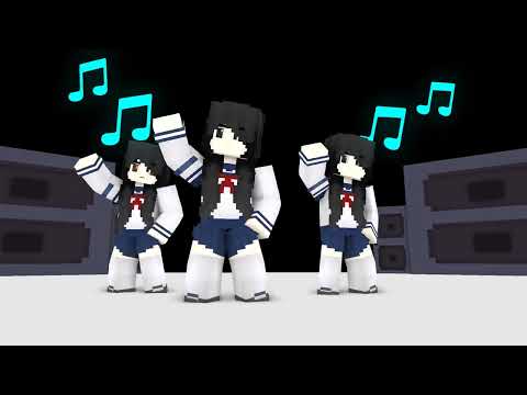 DISCO DISCO PARTY PARTY SUPER IDOL PINK APHMAU, AARON AND MERMAID - MINECRAFT ANIMATION #shorts