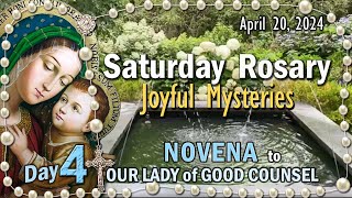 🌼Saturday Rosary🌼 DAY 4, NOVENA to OUR LADY of GOOD COUNSEL, Joyful Mysteries, Scenic, Scriptural