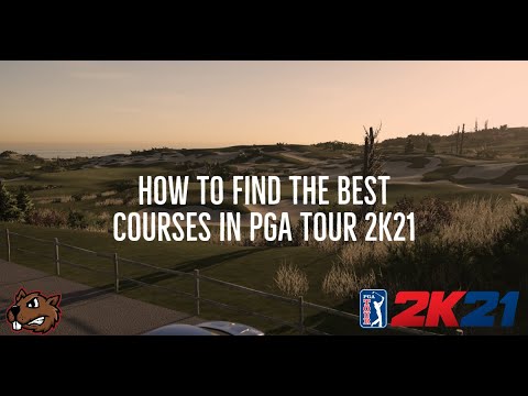 Part of a video titled How to find the BEST courses in PGA Tour 2K21 - YouTube