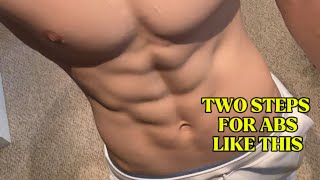 2 SIMPLE STEPS TO GETTING ABS FOR SUMMER