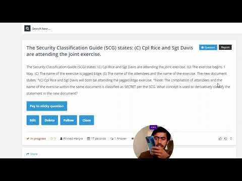 The Security Classification Guide States