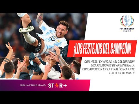 Video: Así celebró Argentina tras ganar la Finalíssima en Wembley