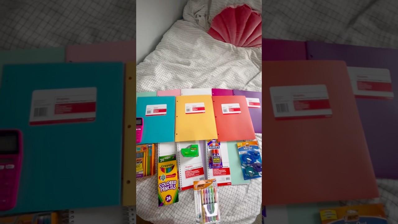 Back to school supplies haul🫶✏️ | Have you started skl yet?🏫 | #preppy #aesthetic #backtoschool