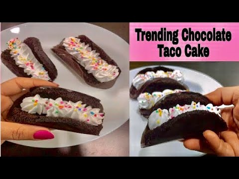 5 Minute Chocolate Taco Cake |Taco Cake Recipe|Mini Tacos|Tranding Taco Cake Recipe|Chocolate Cake|
