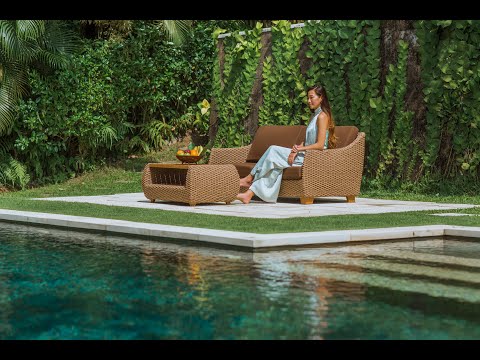 屋外用家具 - 高級デザイナーガーデン家具セット  庭園