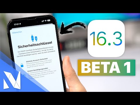 iOS 16.3 Beta 1 - Was ist neu? (Sicherheitsschlüssel & mehr!) | Nils-Hendrik Welk