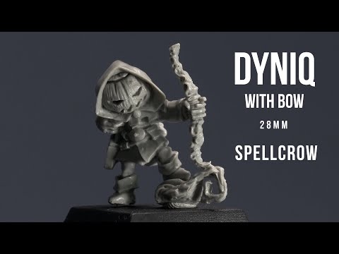 Dyniaq with Bow  28mm   Spellcrow