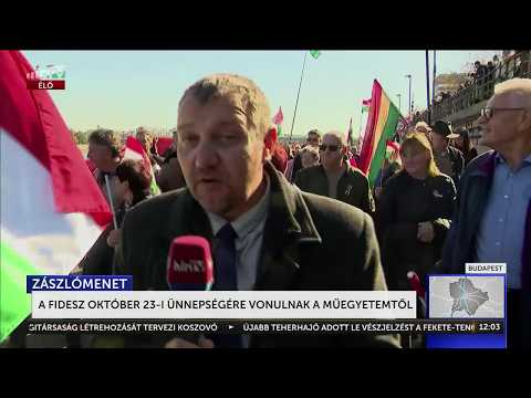 A Fidesz október 23-i ünnepségére vonulnak a Műegyetemtől  - HírTV