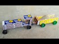 How To Make Matchbox Tractor Trolley At Home Diy Mini Tractor Trolley School Project
