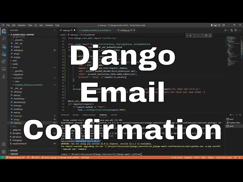 Django Tutorial - User Registration with Email Confirmation #15
