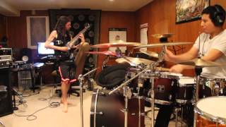 Jamming to We Are The Nightmare - Arsis (drum and guitar cover)
