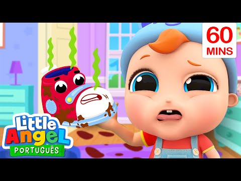 Capa de Os Germes Vilões e o Sapato do Joãozinho! 🦠 | 👟 Canal do Joãozinho - Little Angel Português
