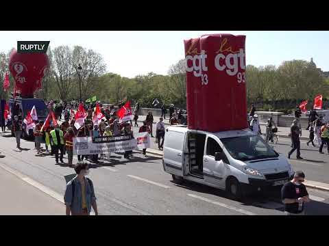 Fransada iqtisadi islahatlara qarşı etiraz aksiyası - Canlı