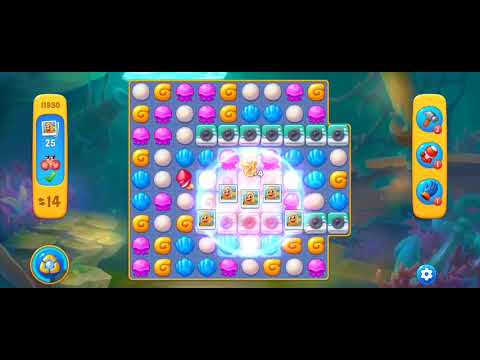 Fishdom Easy Level 11930 (with ingame lightning booster) @choraelmin