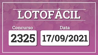 Capa de LOTOFÁCIL 2325