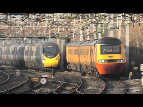 Epic day at Stafford 37409 to the rescue Yellow Banana HST Power Back in Service 6/12/23 (WCML)