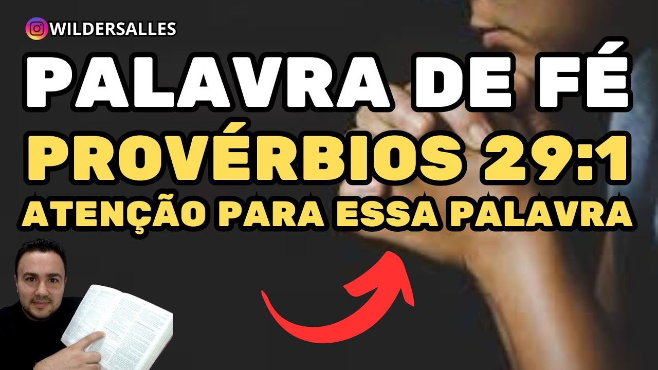 NÃO RESISTA AO ESPÍRITO SANTO | Palavra de Fé em Provérbios 29:1