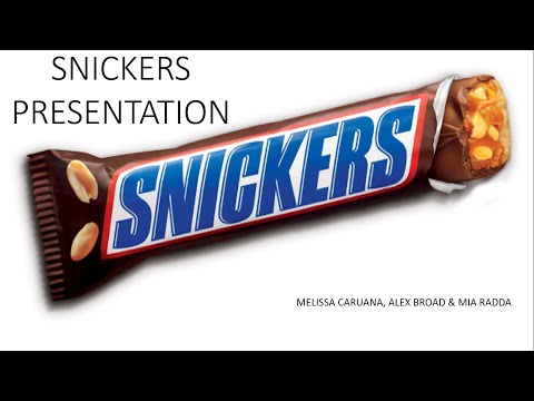BUS105 Innovation and Marketing Concepts - Snickers