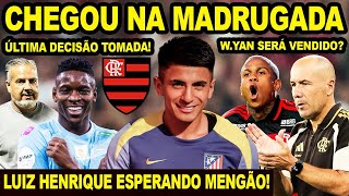 CHEGOU NA MADRUGADA! FLAMENGO TOMA ÚLTIMA DECISÃO POR ALMADA! LUIZ HENRIQUE ESPERANDO PROPOSTA! E+