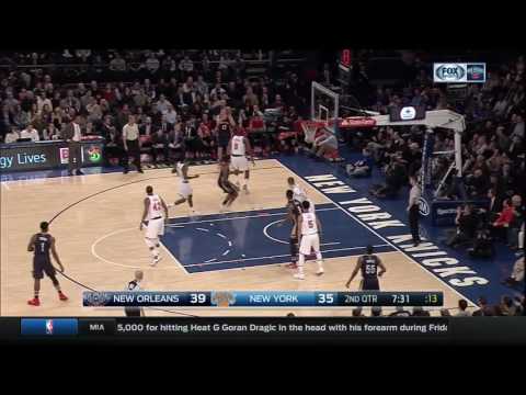 Donatas Motiejunas vs New York Knicks 09.01.2017 (3Pts)