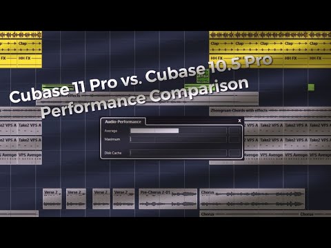 Steinberg Cubase 11 Pro vs. Cubase 10.5 Pro. Quick Performance Comparison. DAW: i9-10940X