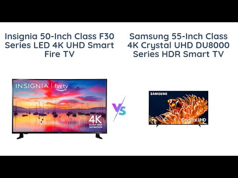 Insignia 50-inch Class F30 vs. Samsung 55-Inch Crystal UHD DU8000 🔥 Which is Better Value for Mo...
