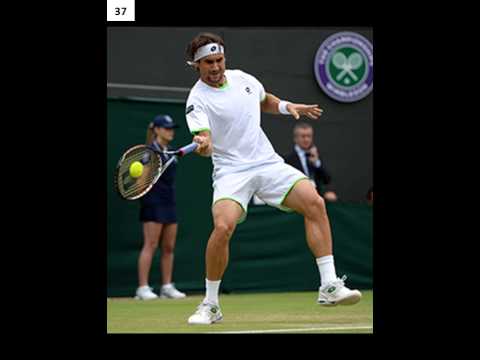 Pros contact a ball above racquet head center 68%