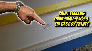 How To Fix Latex Paint Peeling or Lifting Problems BEFORE Recoating