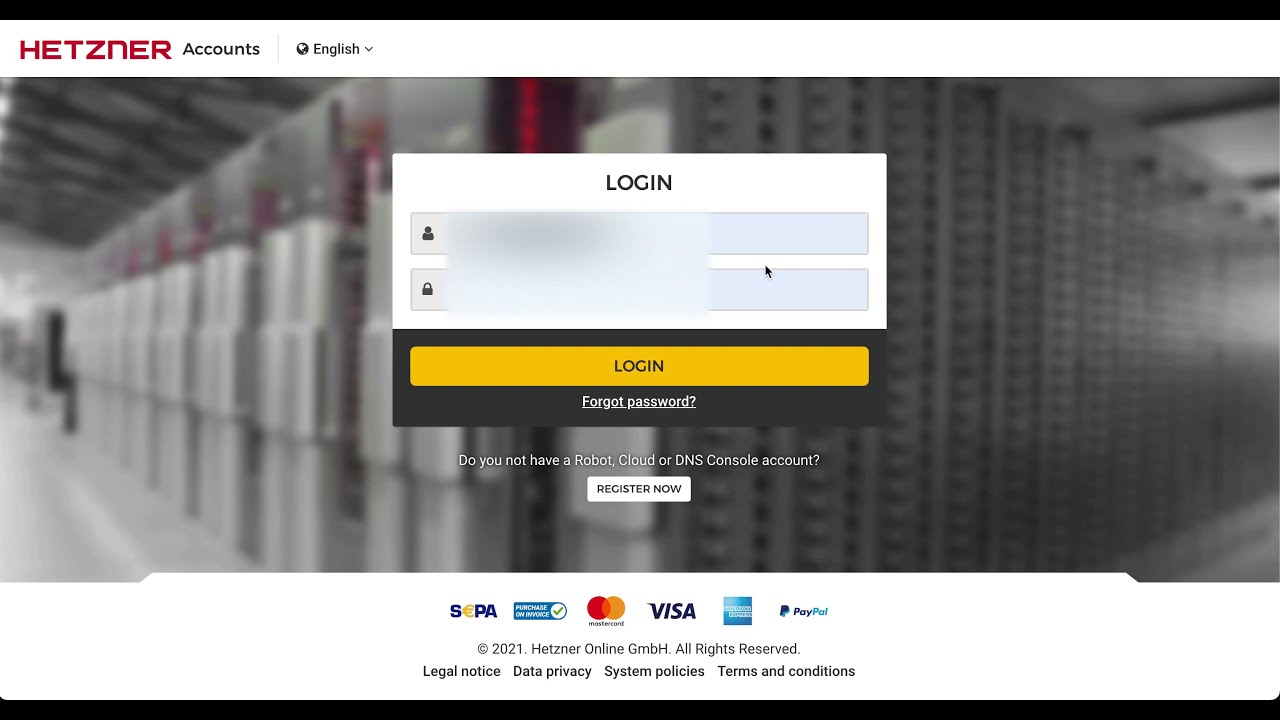 Creating a Hetzner Token