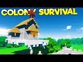 FLOATING SKY TEMPLE IN THE CLOUDS Safe Secret Underground Passages Colony Survival Gameplay