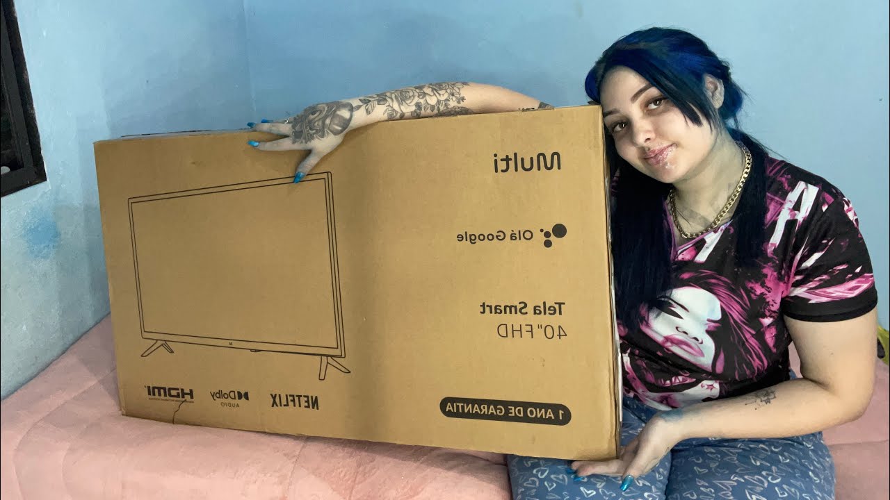 Comprei uma Tv 40 polegadas da Multilaser fulhd no mercado livre 😍 abrindo com vocês