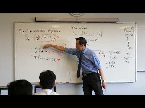 Sum of an Arithmetic Progression (3 of 5: Determining series length)