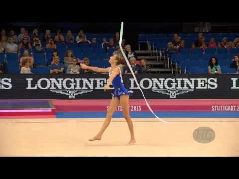 Alexandra CECHOVA (SVK) 2015 Rhythmic Worlds Stuttgart - Qualifications Ribbon