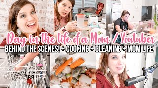 Day in the life of a Mom YouTuber | DITL of a SAHM CLEAN WITH ME | HOMEMAKING CLEANING MOTIVATION
