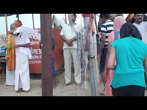 Ram gopal Kaka - मा. अध्यक्ष रामगोपाल काका जी,गंगा आरती, संगम प्रयाग