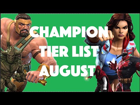 MCOC Champion Tier List August 2021 | All Champions RANKED | NEW Characters + BUFFS