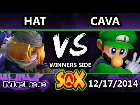 S@X - Cava (Luigi) Vs. Hat (Sheik) SSBM Singles - Smash Melee