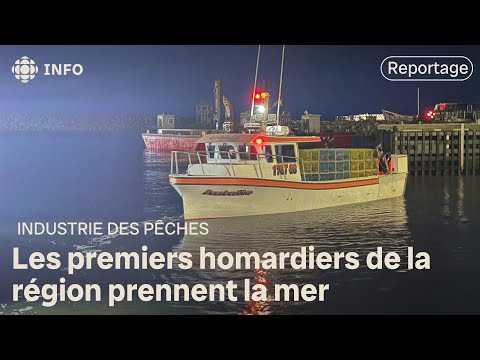 Gaspé lobster boats have taken to the sea