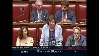 MATONE: "LA SINISTRA SCAPPA MENTRE NOI DIAMO ALLA CAPITALE POTERI REALI"