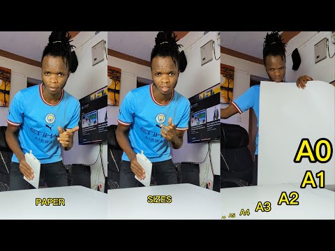 Wie man Papierformate [A6 A5 A4 A3 A2 A1 und A0] unterscheidet
