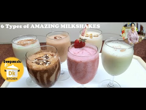 6 Easy Milkshakes/Corn Flake, Cucumber, Apple, DATES, STRAWBERRY& BANANA Milkshake DEEPAKSHI KITCHEN