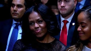 President Obama tears up praising Michelle's grit, grace and style