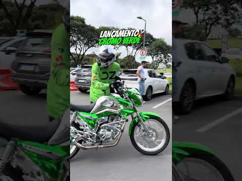 CG160 GREEN CHROME 🟢 The bike is unique in the world, Brazilian 🇧🇷 #motorcycle #motorcycles #chro...