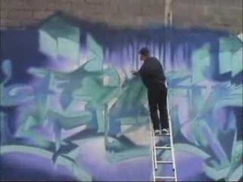 Graffiti Wildstyle Burner Mural