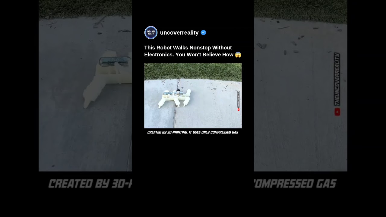 Shocking: This Robot Walk Nonstop Without Electronics. Watch To Know How #robot #shorts #electronics