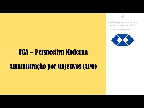 TGA - Administração por Objetivos (APO)