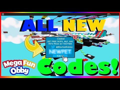 Mega Fun Obby *ALL* New Codes! (2020) |ROBLOX